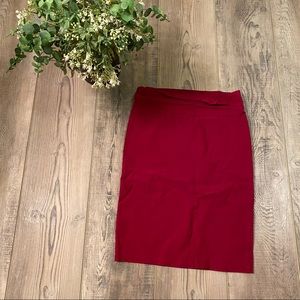 Red Pencil Skirt
